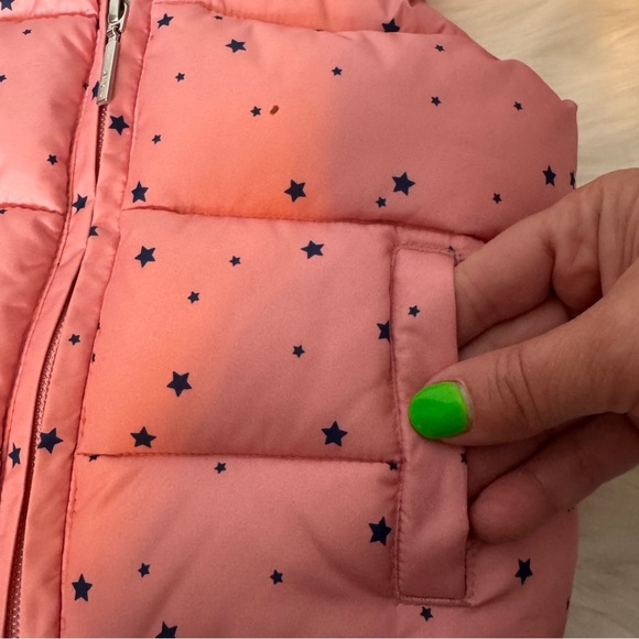 GAP Pink and Black Quilted Puffer Vest - Picture 3 of 9
